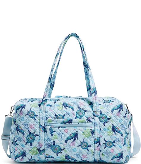 Vera Bradley Turtle Dream Iconic Large Quilted Travel Duffle Bag Dillards In 2023 Vera