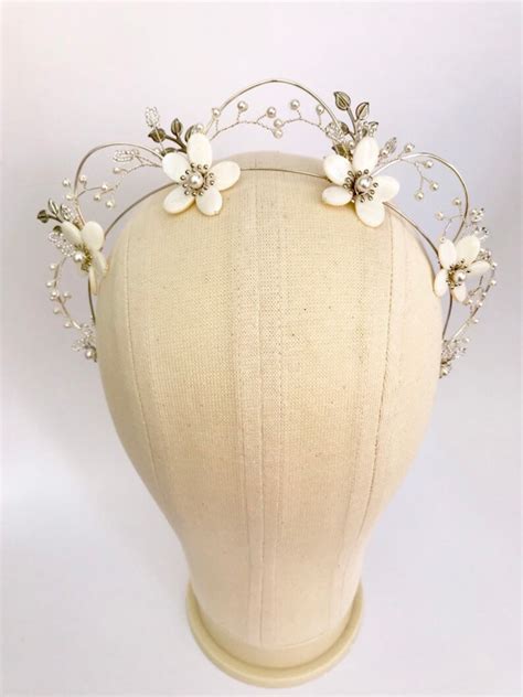 Bridal Tiara Halo Crown Bridal Headband Wedding Tiara Etsy