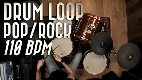 Drum Loop 110 Bpm Pop Rock Youtube