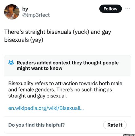 By Lmp Rfect Follow There S Straight Bisexuals Yuck And Gay Bisexuals Yay Readers Added