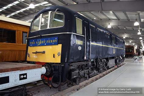 British Railways Class 71 Electric Locomotive In Night Ferry Blue Fiction A Photo On Flickriver