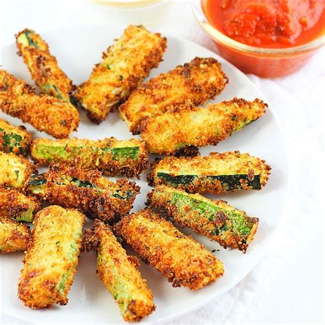 Crispy Breaded Air Fryer Zucchini Sticks Now Cook This