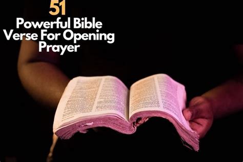 51 Powerful Bible Verse For Opening Prayer Bible Verses Of The Day