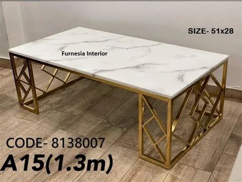 SS Rectangular Modern Luxury Marble Center Table At 22000 In New Delhi