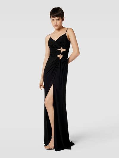 Troyden Collection Maxi Jurk Met Cut Outs In Zwart Online Kopen P C