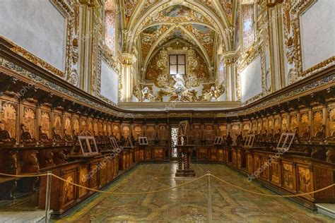 Interior Of The Church Of The Certosa Di Padula Well Known As Padula