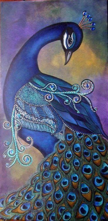 Blue Peacock Painting at PaintingValley.com | Explore collection of Blue Peacock Painting