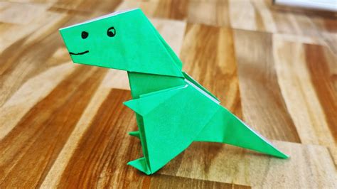 Origami T Rex Step By Step Easy Cute Dinosaur T Rex Youtube