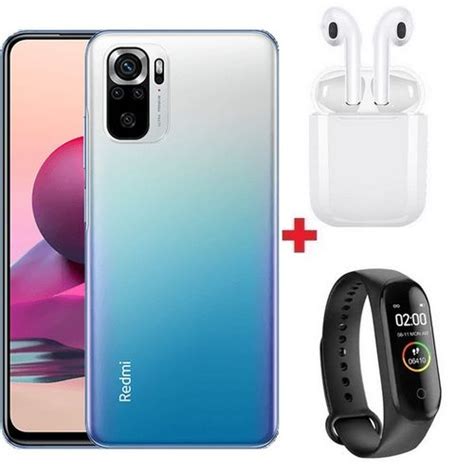 XIAOMI Redmi Note 10S 6,43“ (6Go, 128Go) - 64MP - Android 11 - Bleu ...