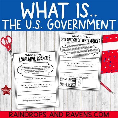 What Is The Us Government Worksheets Reading Etsy