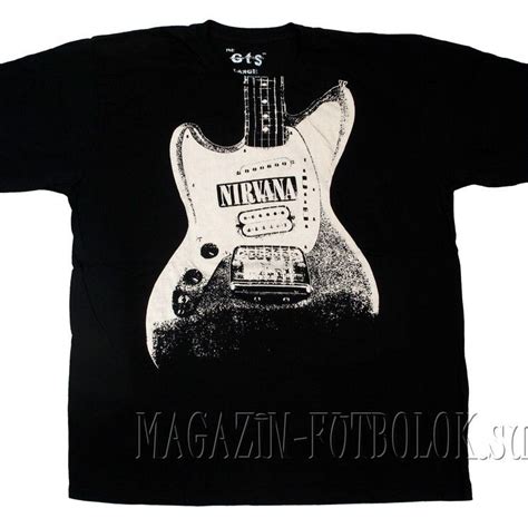 футболка nirvana с гитарой курта кобейна Kurt Cobain, Nirvana, Mens ...