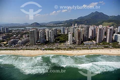 Tyba Online Assunto Foto Aérea Do Praia Da Barra Da Tijuca Com A Lagoa Da Tijuca Ao Fundo