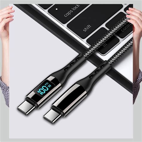 Cablu Date Incarcare USB Type C La USB Type C Fast Charge 65W Cu