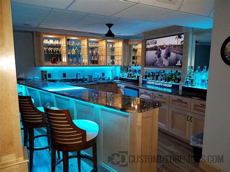 LED Lighted Home Bar - Home Bar Ideas - Products & Ideas