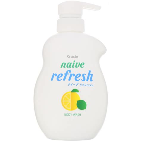 Kracie, Naive, Body Wash, Refresh, 17.9 fl oz (530 ml) - iHerb