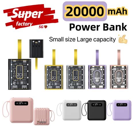 Sg In Stock Mah Mini Power Bank Large Capacity Powerbank Fast