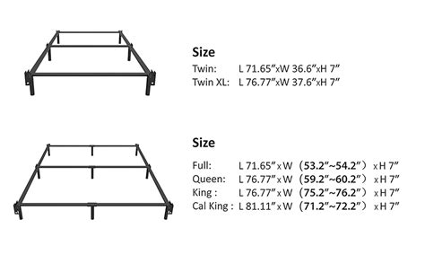 Amazon EMODA 7 Inch California King Bed Frames Base For Box Spring