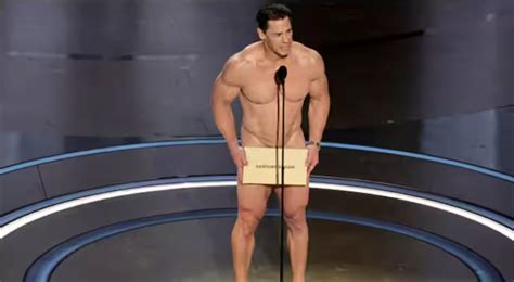 Video A Naked John Cena Presents Award At The 2024 Oscars PWMania