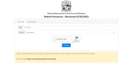 Se Encuentra Publicado El Padr N Provisorio Tribunal Electoral De La