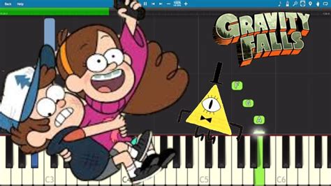 Gravity Falls Opening Theme And Weirdmageddon EASY Piano Tutorial