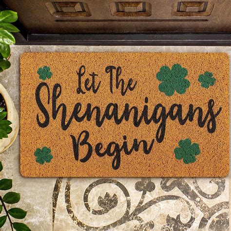 Amazon Tinideya St Patrick S Day Door Mats Decor Let The