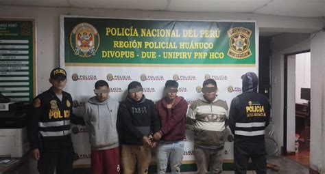 Policía Desarticula Banda Delictiva “los Lechuceros De La Colectora” En Huánuco Edicion Correo