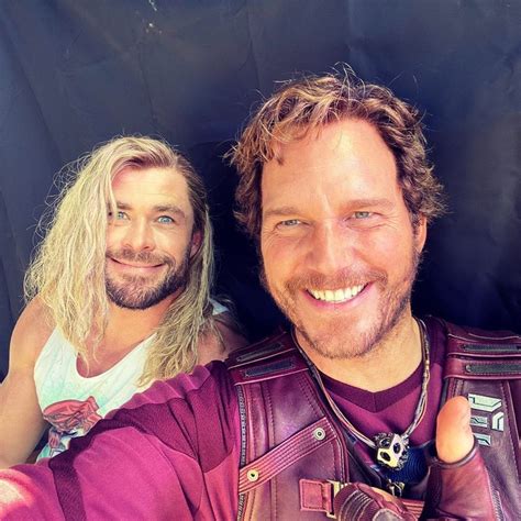 Chris Hemsworth Smiling As Thor