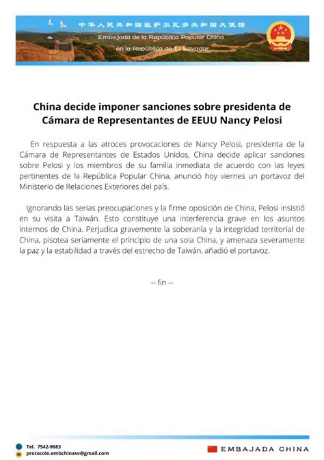 Embajada de la República Popular China en SV on Twitter China decide