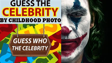 Who The Celebrity Quiz Guess The Celebrity By Childhood Quiz Youtube