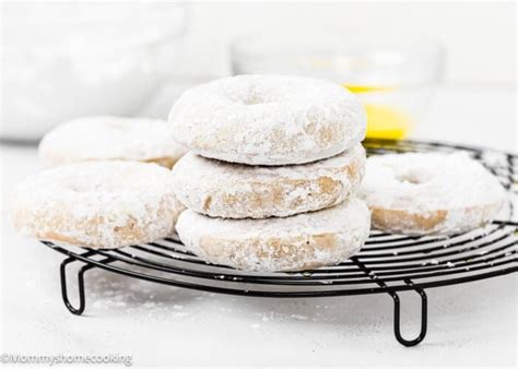 Eggless Old Fashioned Powdered Sugar Donuts Mommy S Home Cooking