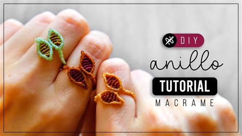 Anillo Mini Hojas Como Hacer Anillo De Hilo Diy Tutorial Paso A