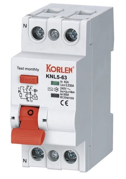 Electro Magnetic Type Elcb Residual Current Circuit Breaker With Ce Cb