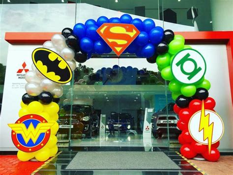 Superhero Balloon Arch Superhero Birthday Party Avengers Birthday