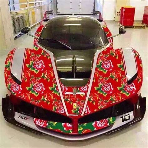 Ferrari Fxx K With Roses Wrap Is The Wildest Hypercar Ever Autoevolution