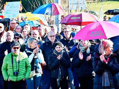 Fotos Kundgebung Abschirmen Gegen Rechts In L Rrach L Rrach