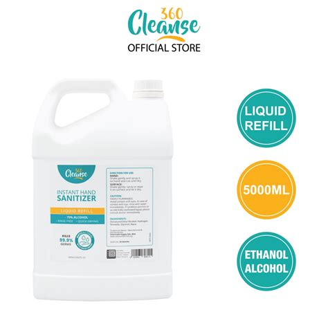 READY STOCK Cleanse360 Hand Sanitizer 75 Alcohol LiquidSpray Refill