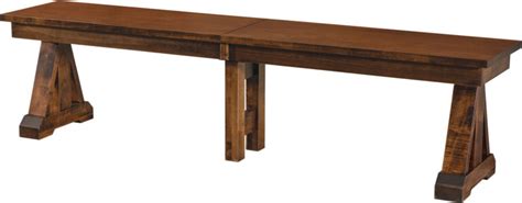 Bailey Bench Rustic Amish Bench Solid Hardwood Bench