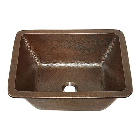 Sinkology Hawking Gauge In Copper Dual Flex Bath Sink In Aged