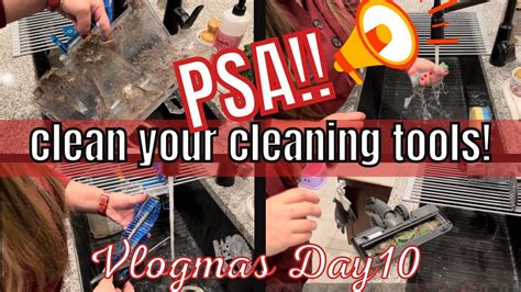 New Clean Your Cleaning Tools Vlogmas Day 10 Youtube