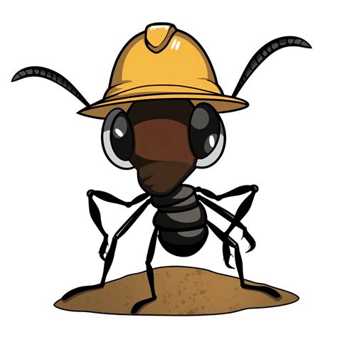 Carpenter Ant Wearing Hard Hat Clip Art Clip Art Library