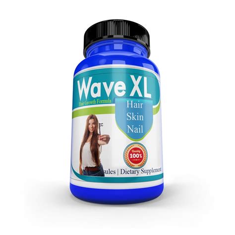 Wave Xl Hair Skin And Nails Vitamins With Biotin Bamboo Stem Extract