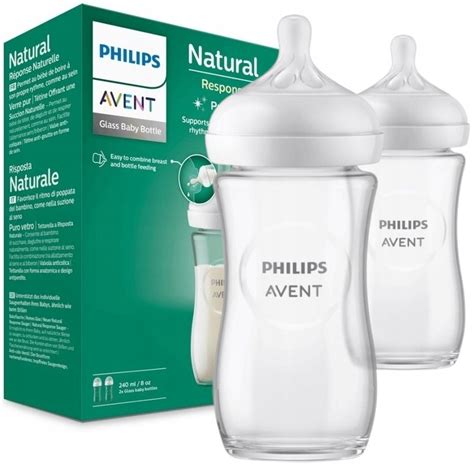 X Szklana Butelka Do Karmienia Philips Avent Natural Response Zestaw