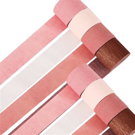 Buy 8 Rolls 656 Feet Rose Gold Crepe Paper Streamers 4 Colors Rose