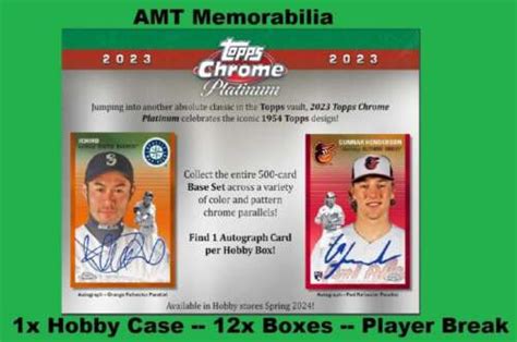 Corbin Carroll 2023 Topps Chrome Platinum Anniversary 1X Case 12X Box