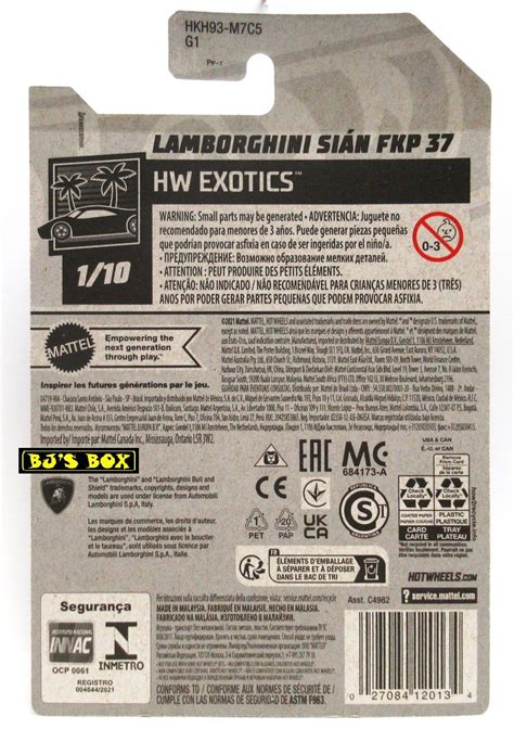Hot Wheels Lamborghini Sian Fkp Orange Exotic Supercar Hw Exotics New Bj S