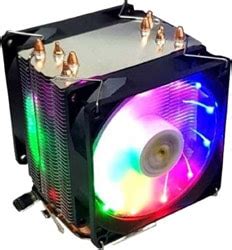 Snowman Mt4-V3 12Cm Colorful Fan 4Pın + 4 Borulu Premıum Sıyah Cpu Fan ...