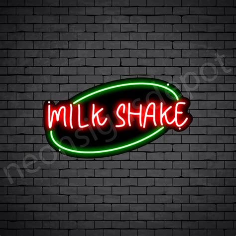 Milkshake V4 Neon Sign Neon Signs Depot