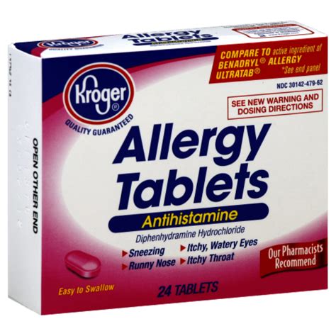 Kroger® Antihistamine Allergy Relief Tablets, 24 ct - QFC