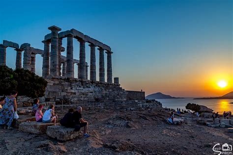 Essentieel Athene Kaap Sounion Tempel Van Poseidon En Geweldige Lunch