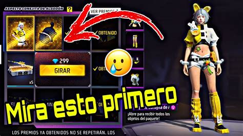 Nueva Ruleta M Gica Aspecto Conejita De Algodon Free Fire Youtube